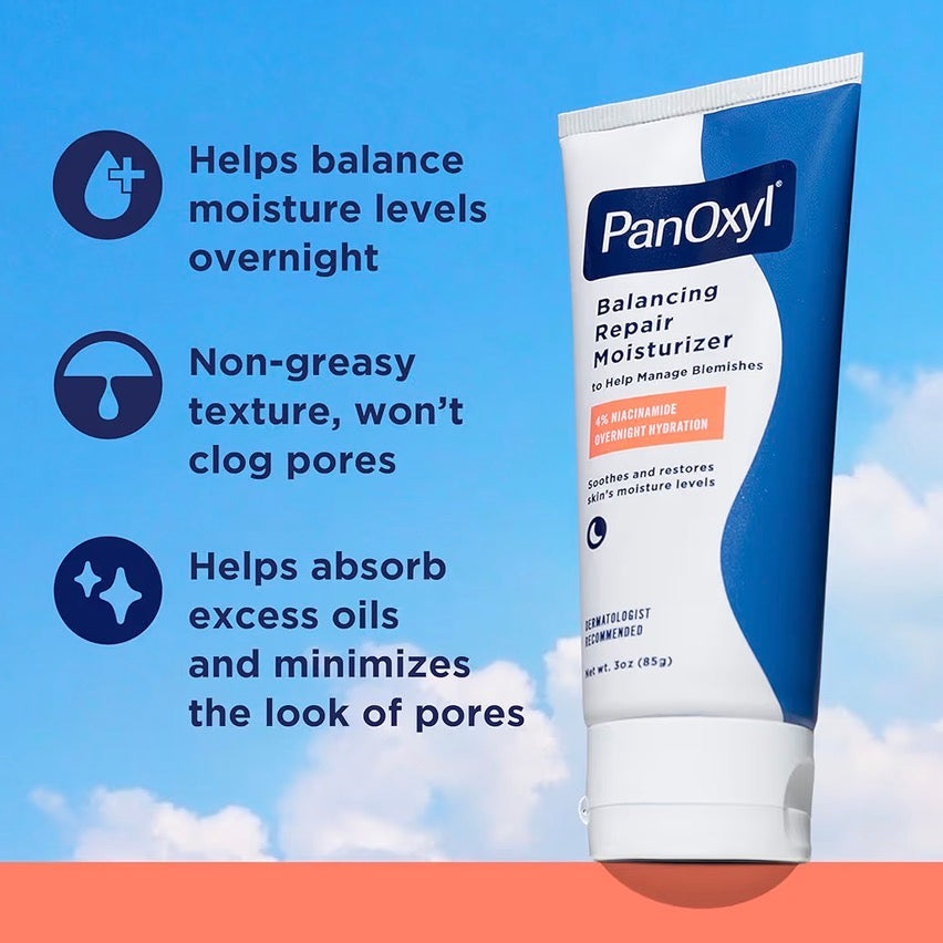 PanOxyl Balancing Repair Moisturiser – Niacinamide Acne Moisturiser