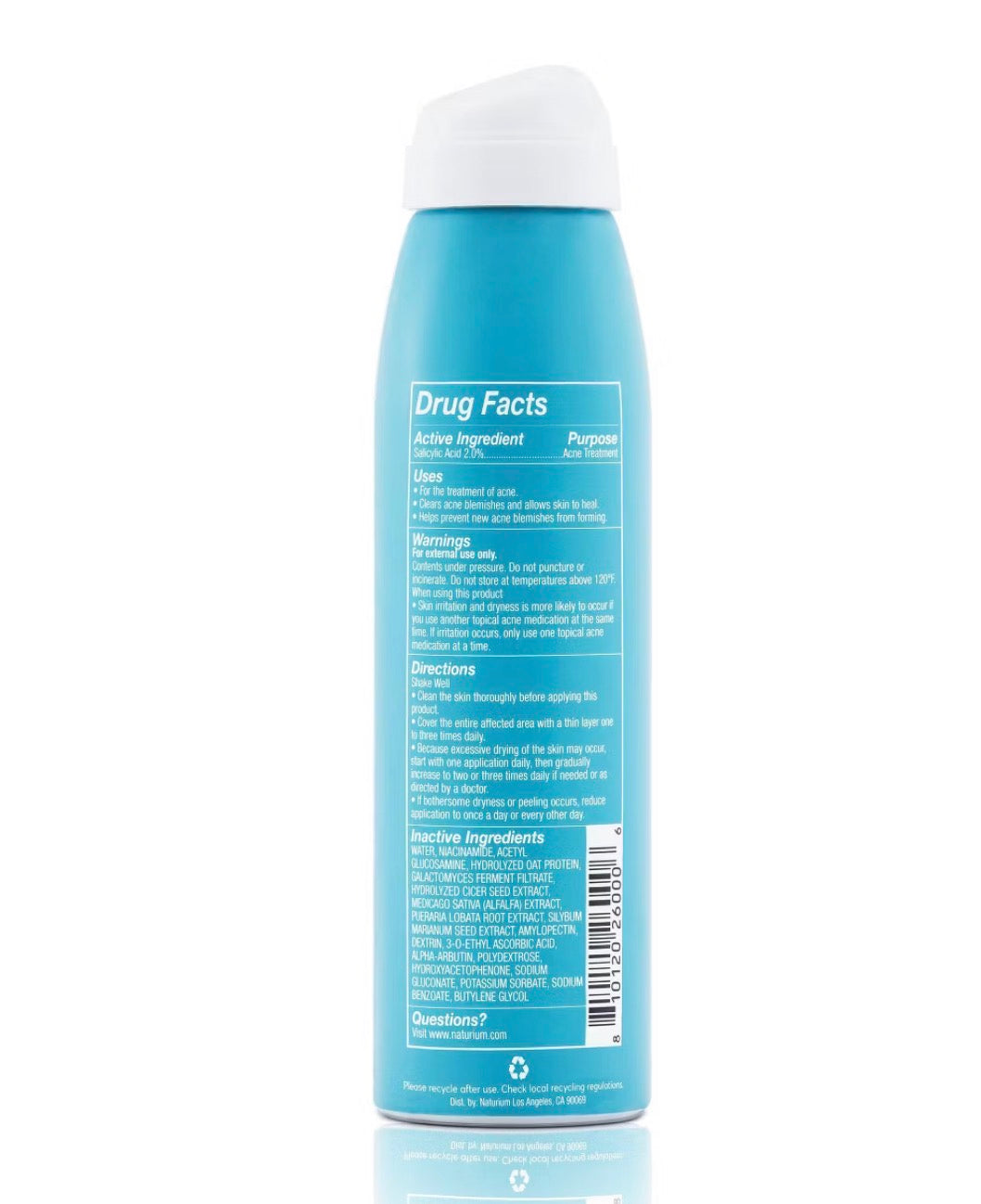 Naturium Salicylic Acid Body Spray 2% – Acne Treatment Spray